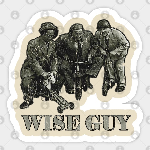 The Wise guy Stooges - Vintage Sticker by Jusstea